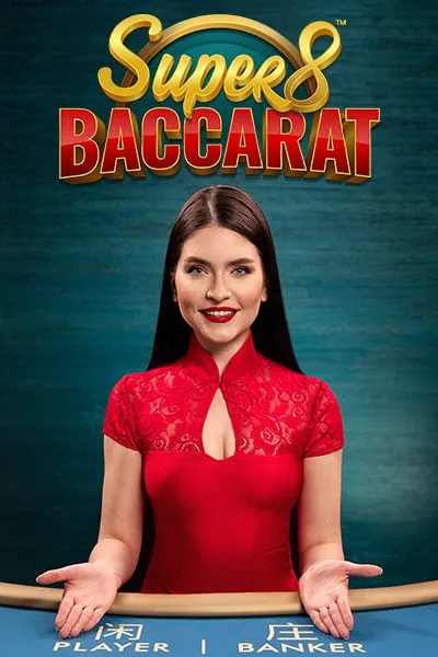 Super 8 Baccarat élő asztal kaszinójátékosoknak
