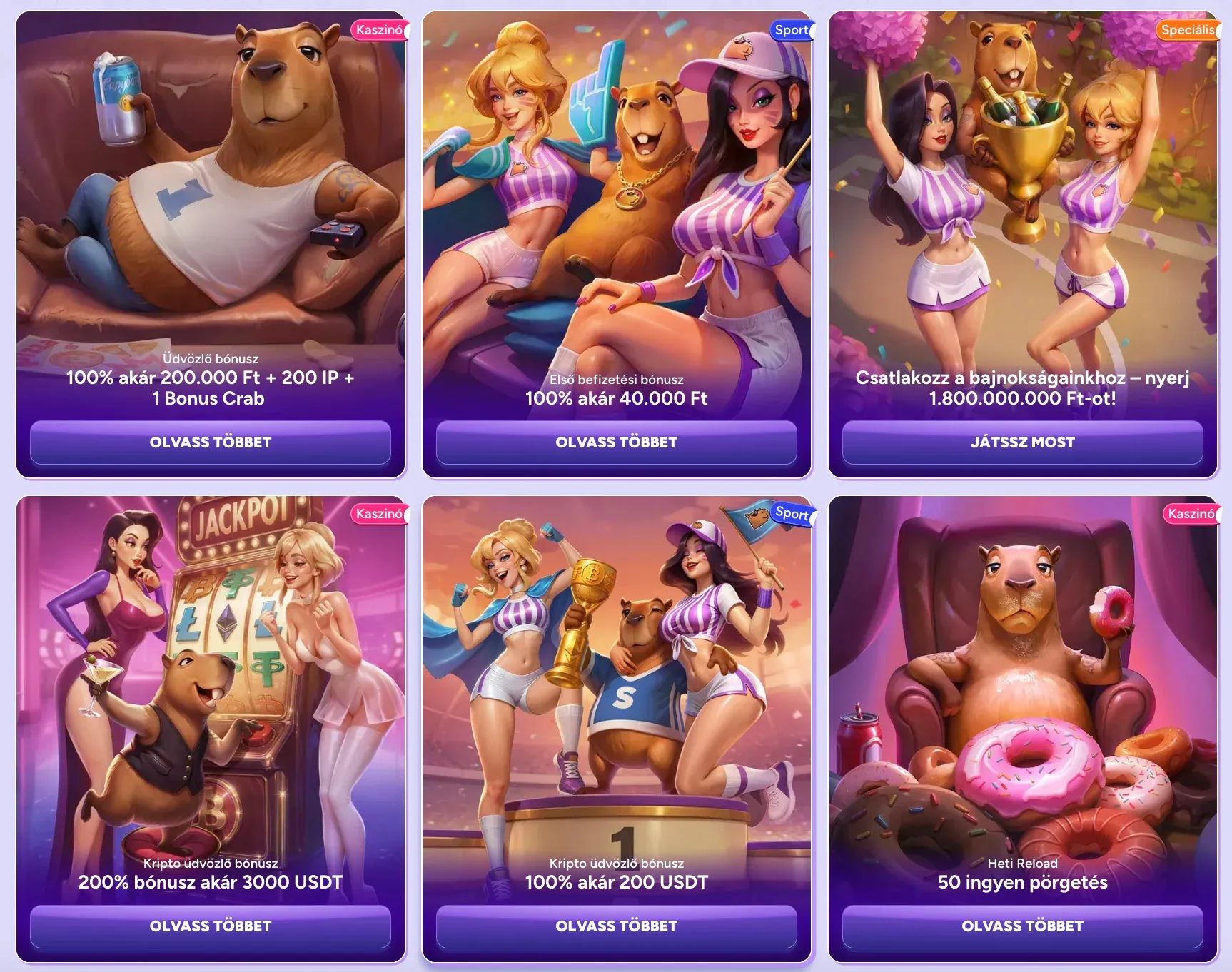 Promóciók a Spinbara casino